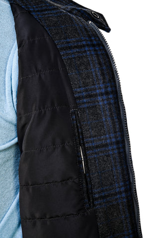 Carlo Barbera Beto Glen Check Plaid Cashmere Jacket