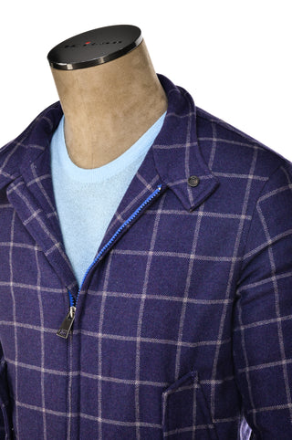 Carlo Barbera Beto Windowpane Cashmere Jacket