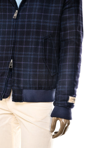 Carlo Barbera Beto Glen Check Plaid Cashmere Jacket