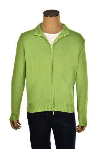 Cruciani Cotton Zip-Up Sweater