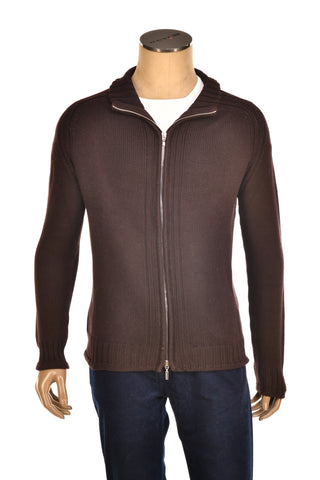 Cruciani Cotton Zip-Up Sweater