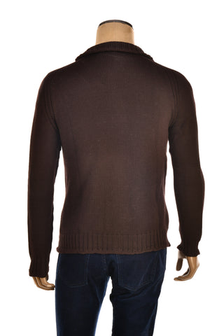 Cruciani Cotton Zip-Up Sweater