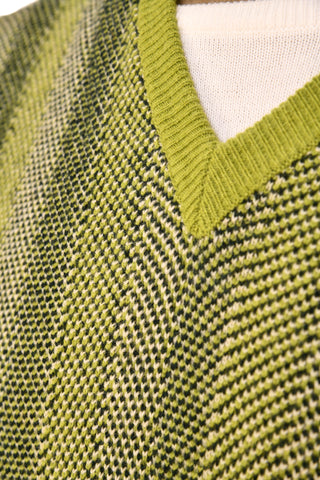 Manrico Olive-Green Cashmere Knit Sweater