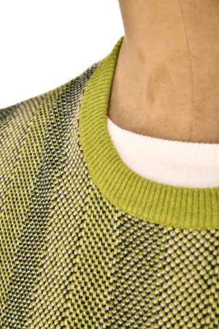 Manrico Olive-Green Cashmere Knit Sweater