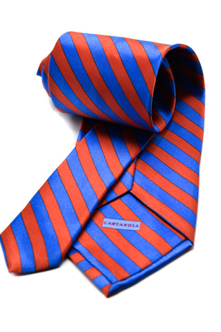 Castangia Striped Silk Tie