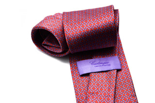 Castangia Patterned Silk Tie