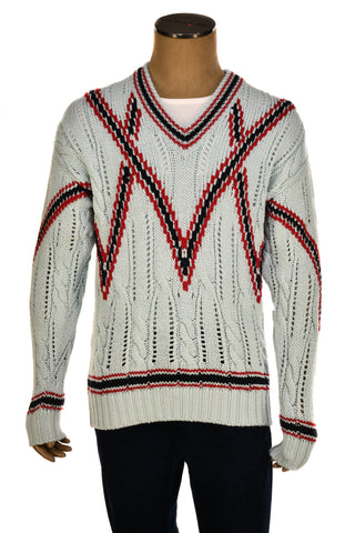 Brioni V-Neck Thick Knit Sweater