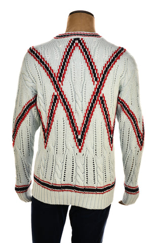 Brioni V-Neck Thick Knit Sweater