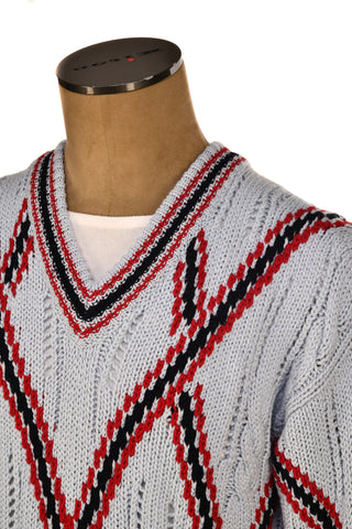 Brioni V-Neck Thick Knit Sweater