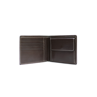 Kiton Black Leather Bifold Wallet