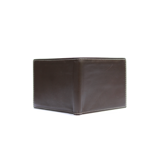 Kiton Black Leather Bifold Wallet