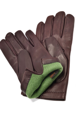 Mario Portolano Leather Slip On Gloves