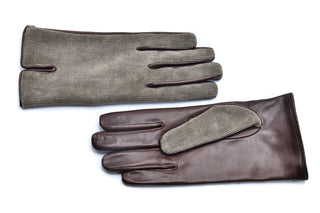 Mario Portolano Leather/Suede Slip On Gloves