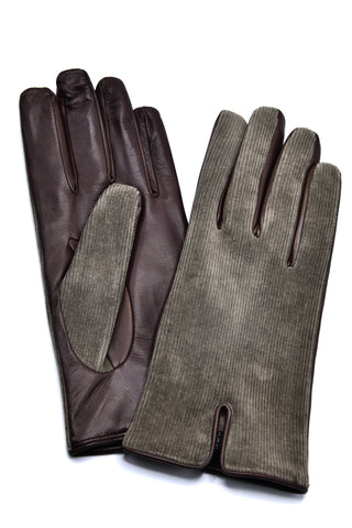 Mario Portolano Leather/Suede Slip On Gloves