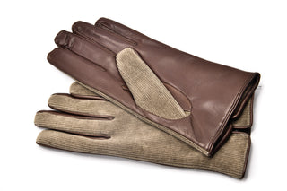 Mario Portolano Leather/Suede Slip On Gloves