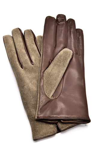 Mario Portolano Leather/Suede Slip On Gloves