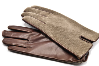 Mario Portolano Leather/Suede Slip On Gloves