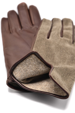 Mario Portolano Leather/Suede Slip On Gloves