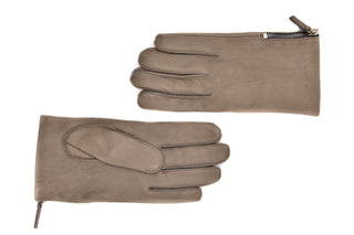 Mario Portolano Leather Zip Up Gloves