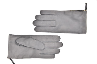 Mario Portolano Leather Zip Up Gloves