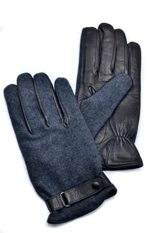 Mario Portolano Leather/Suede Belt Gloves