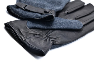 Mario Portolano Leather/Suede Belt Gloves