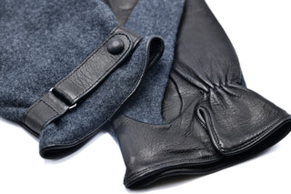 Mario Portolano Leather/Suede Belt Gloves