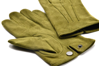 Mario Portolano Suede Button Clasp Gloves