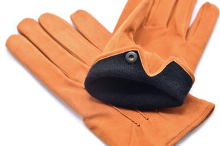 Mario Portolano Suede Button Clasp Gloves