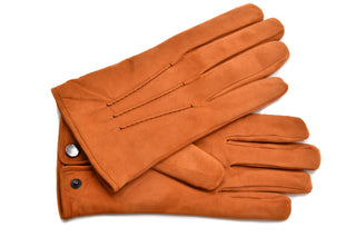 Mario Portolano Suede Button Clasp Gloves