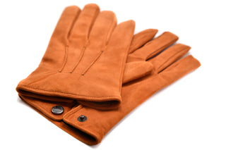 Mario Portolano Suede Button Clasp Gloves