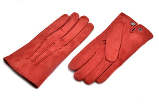 Mario Portolano Suede Button Clasp Gloves