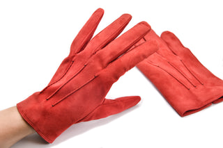 Mario Portolano Suede Button Clasp Gloves