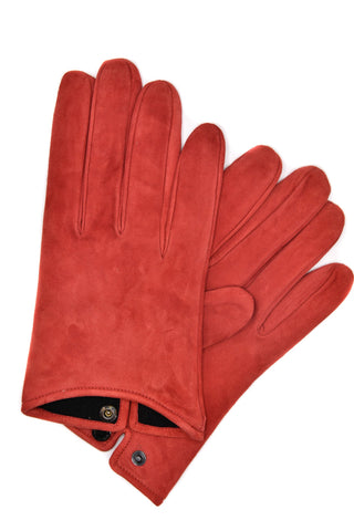 Mario Portolano Suede Button Clasp Gloves