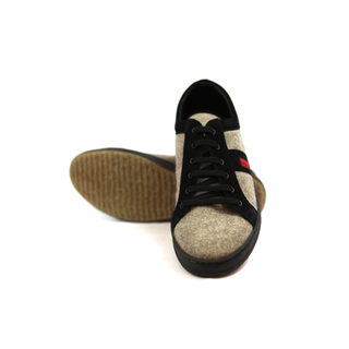 Kiton Marled Suede Lace-Up Sneakers