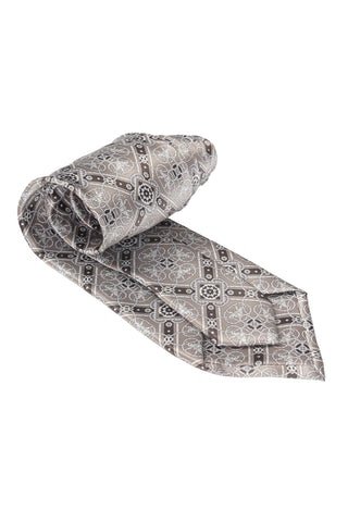 Stefano Ricci Medallion Tile Silk Tie