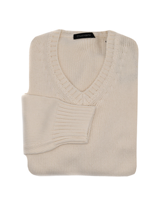 Cruciani Cotton V-Neck Sweater