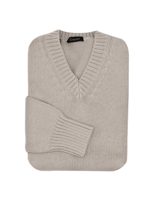 Cruciani Cotton V-Neck Sweater