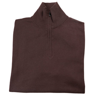 Manrico Cashmere Quarter-Zip Mock Neck Sweater