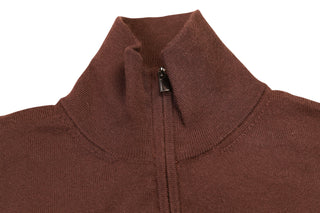 Manrico Cashmere Quarter-Zip Mock Neck Sweater