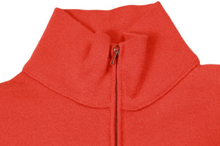 Manrico Cashmere Quarter-Zip Mock Neck Sweater