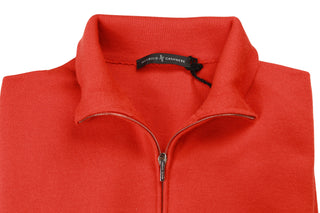 Manrico Cashmere Quarter-Zip Mock Neck Sweater