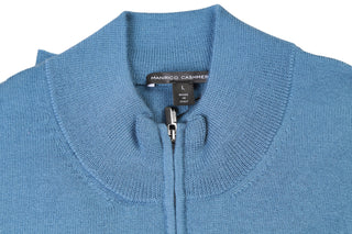 Manrico Cashmere Quarter-Zip Mock Neck Sweater