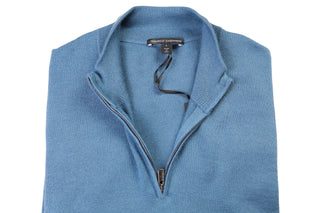 Manrico Cashmere Quarter-Zip Mock Neck Sweater