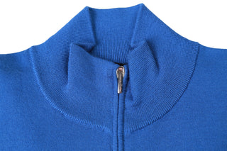 Manrico Cashmere Quarter-Zip Mock Neck Sweater