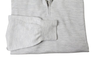 Manrico Cashmere Quarter-Zip Mock Neck Sweater