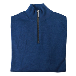 Manrico Cashmere Quarter-Zip Mock Neck Sweater