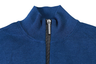 Manrico Cashmere Quarter-Zip Mock Neck Sweater