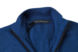 Manrico Cashmere Quarter-Zip Mock Neck Sweater