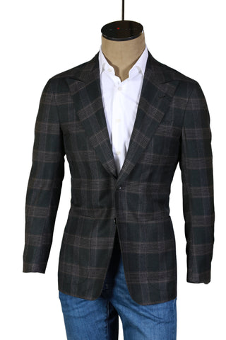 Sartorio Brown Plaid Sport Jacket